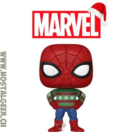 Funko Funko Pop N°1284 Marvel Holidays Spider-Man (Ugly Sweater) Vinyl Figure