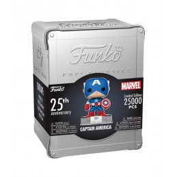 Funko Funko Pop N°06 NYCC 2023 Marvel Captain America Funko 25th Anniversary Exclusive Vaulted Vinyl Figure