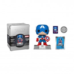 Funko Funko Pop N°06 NYCC 2023 Marvel Captain America Funko 25th Anniversary Exclusive Vaulted Vinyl Figur