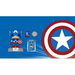 Funko Funko Pop N°06 NYCC 2023 Marvel Captain America Funko 25th Anniversary Exclusive Vaulted Vinyl Figur