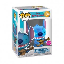 Funko Funko Pop N°1044 Disney Lilo et Stitch - Stitch with Ukulele Flocked Edition Limitée