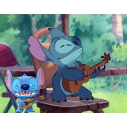 Funko Funko Pop N°1044 Disney Lilo et Stitch - Stitch with Ukulele Flocked Edition Limitée