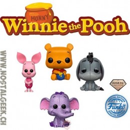 Funko Funko Pop Disney Winnie l'ourson / Porcinet / Bourriquet / Efélant Diamond 4-Pack Edition Limitée