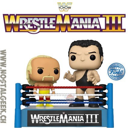 Funko Funko Pop WWE Wrestlemania 3 Hulk Hogan and Andre the Giant Edition Limitée