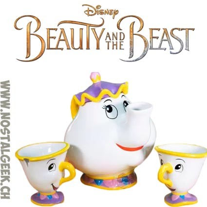 Disney La Belle et la Bête Théière set - Mme Samovar et Zip