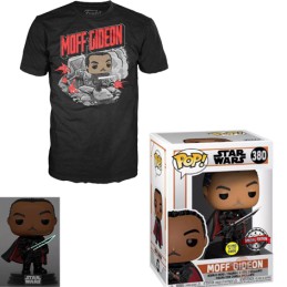 Funko Funko Pop Tees N°380 Star Wars: The Mandalorian T-shirt Size L + Moff Gideon GITD Exklusive Figur