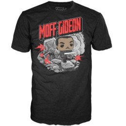 Funko Funko Pop Tees N°380 Star Wars: The Mandalorian T-shirt Taille L + Moff Gideon Phosphorescent Edition Limitée