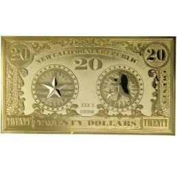 Fallout: New Vegas Billet de 20$ plaqué or 24k Édition limitée