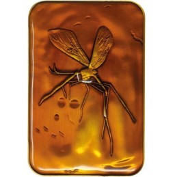 Jurassic Park Mosquito in Amber Metal Ingot Edition Limitée