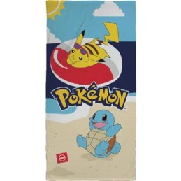 Cerdà Pokemon Serviette de Bain Premium Pikachu et Carapuce