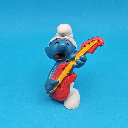 Schleich The Smurfs guitarist Smurf 1977 second hand Figure (Loose)