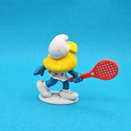 Schleich The Smurfs - Smurfette Tennis 1981 second hand Figure (Loose)