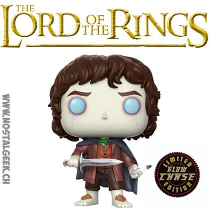 Funko Funko Pop! N°444 Le Seigneur des Anneaux Frodo Baggins (Frodon Sacquet) Chase Phosphorescent