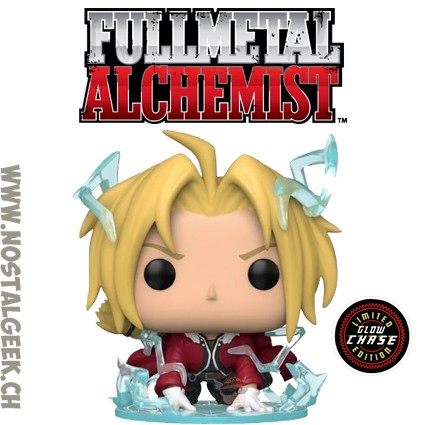 Funko Pop N°1176 FullMetal Alchemist Brotherhood Edward Elric Chase GITD Vinyl Figur