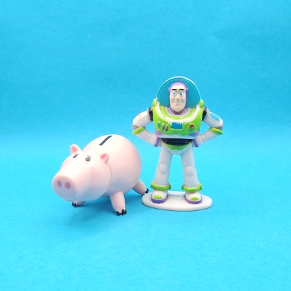 Toy story Buzz Lightyear & Hamm gebrauchte Figuren