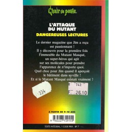 Chair de Poule L'attaque du Mutant Livre d'occasion