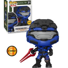 Funko Funko Pop N°21 Halo Infinite Spartan Mark V [B] with Blue Energy Sword Chase Edition Limitée