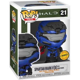 Funko Funko Pop N°21 Halo Infinite Spartan Mark V [B] with Blue Energy Sword Chase Edition Limitée