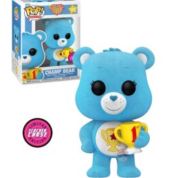 Funko Funko Pop Animation N°1203 Care Bear (Bisounours) Champ Bear "Groschampion" Chase Flocked Edition Limitée