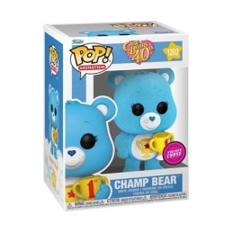 Funko Funko Pop Animation N°1203 Care Bear Champ Bear Chase Flocked Vinyl Figur