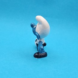 Schleich The Smurfs - Soccer Smurf white shirt second hand Figure (Loose)