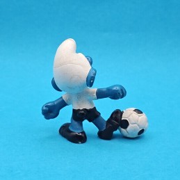 Schleich Die Schlümpfe - Schlumpf Fußballer weißes Trikot gebrauchte Figur (Loose)