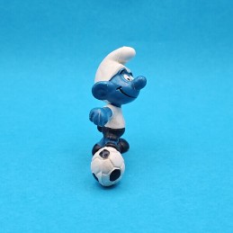 Schleich Die Schlümpfe - Schlumpf Fußballer weißes Trikot gebrauchte Figur (Loose)