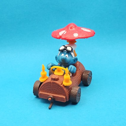 Schleich Les Schtroumpfs - Schtroumpf en voiture-champignon Figurine d'occasion (Loose)