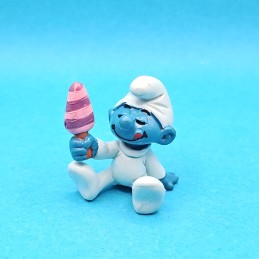 Schleich Smurfs - Baby Smurf with ice cream second hand Figure (Loose)