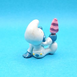 Schleich Smurfs - Baby Smurf with ice cream second hand Figure (Loose)