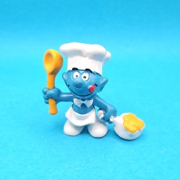 Schleich Smurfs - Chef Smurf with ladle and saucepan second hand Figure (Loose)