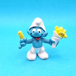 Schleich The Smurfs - Smurf fries 1980 second hand Figure (Loose)