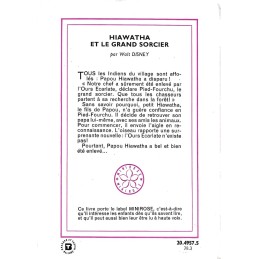 Hiawatha et le Grand Sorcier Livre d'occasion Bibliothèque Rose