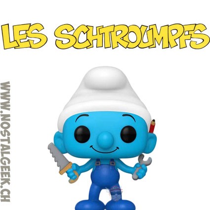 Funko Les Schtroumpfs Pop N°1519 Schtroumpf Bricoleur (Handy Smurf)