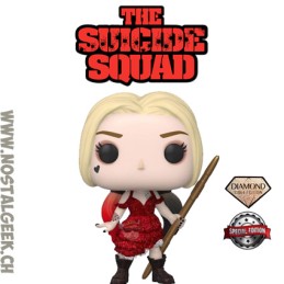 Funko Funko Pop N°1111 DC The Suicide Squad Harley Quinn in Ripped Dress (Diamond Glitter) Exclusive Vinyl Figure