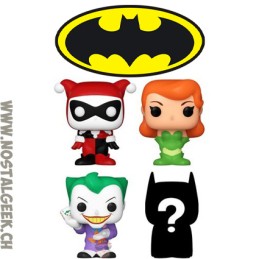 Funko Bitty Pop! DC Comics Harley Quinn / Poison Ivy / The Joker / Mystery (4-Pack)