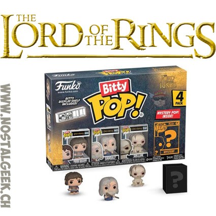 Funko Bitty Pop! Lord of the Rings Frodo Baggins / Gandalf / Gollum / Mystery (4-Pack)