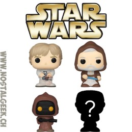 Funko Funko Bitty Pop Star Wars Luke Skywalker / Obi-Wan Kenobi / Jawa / Mystery (4-Pack) Vinyl Figuren