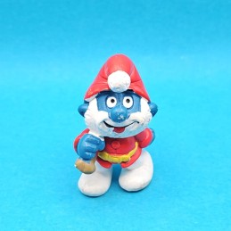 Smurfs - Papa Smurf Santa Claus hand Figure (Loose)