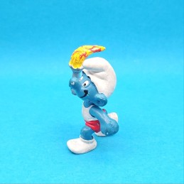 Schleich The Smurfs - Smurf carrying the flame second hand Figure (Loose)