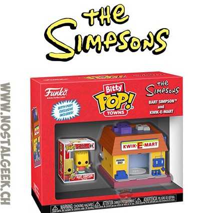 Funko Funko Bitty Pop Town Bart Simpson and Kwik-E-Mart