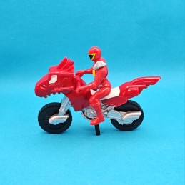 Bandai Power Rangers Dino Super Charge Red Ranger mit Motorrad gebrauchte Figur (Loose)