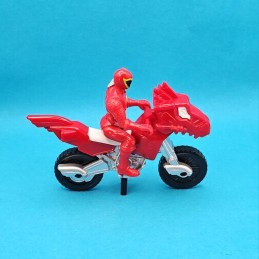 Bandai Power Rangers Dino Super Charge Red Ranger mit Motorrad gebrauchte Figur (Loose)