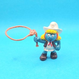 Schleich The Smurfs - Smurfette Cowgirl second hand Figure (Loose)