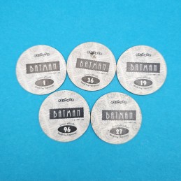 DC Batman Lot von 5 gebrauchten Pogs (Loose)