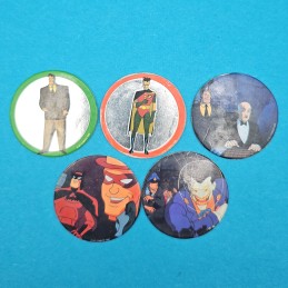 DC Batman Set of 5 second hand Pog (Loose)