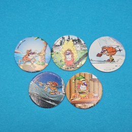 Pogman Lot von 5 gebrauchten Pogs (Loose)