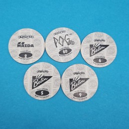 Pogman Lot von 5 gebrauchten Pogs (Loose)