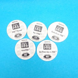 Pogman Set of 5 second hand Pog (Loose) Lot 2