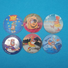 Pogman Lot von 6 gebrauchten Pogs (Loose)